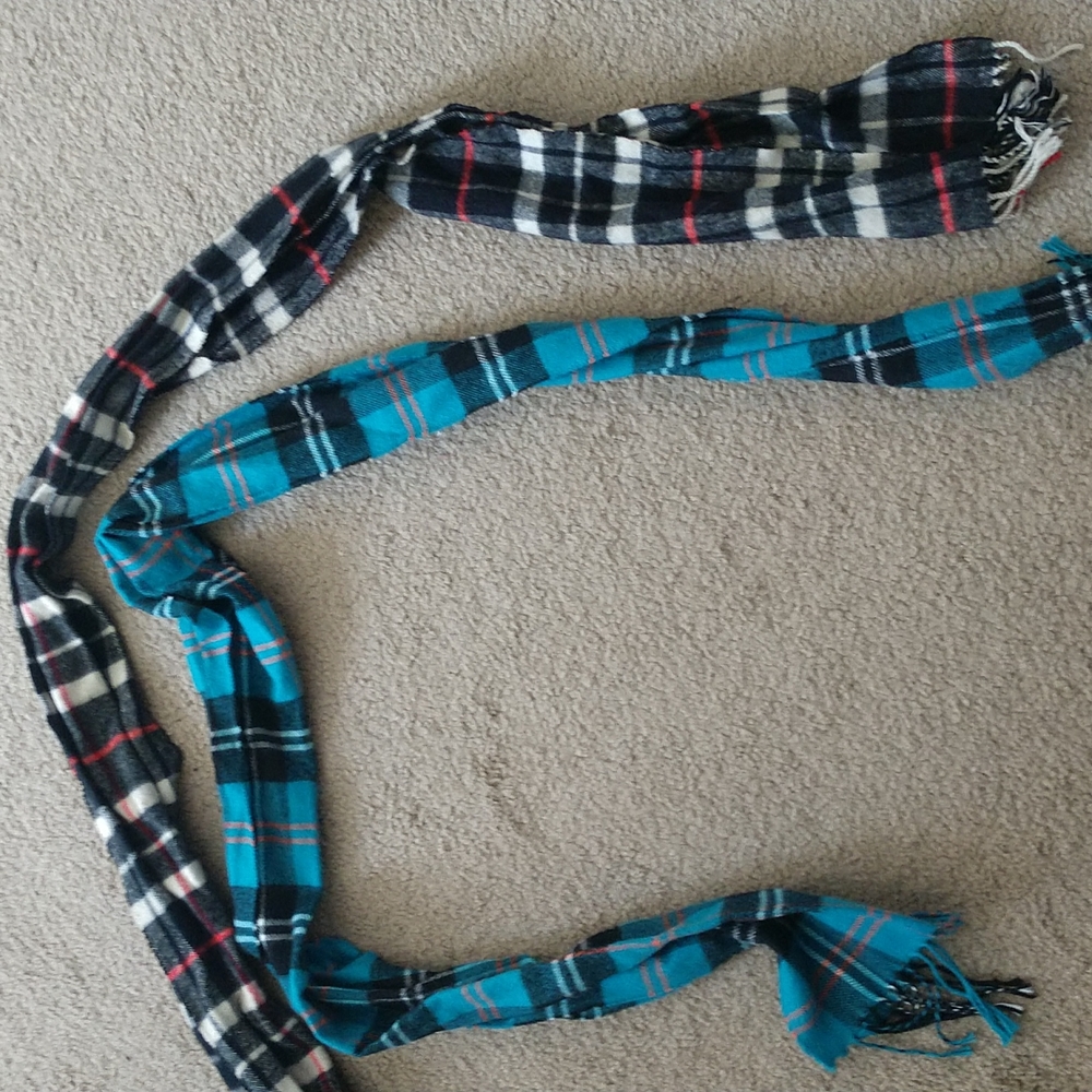 Set of 2 plaid scarves (or individually)